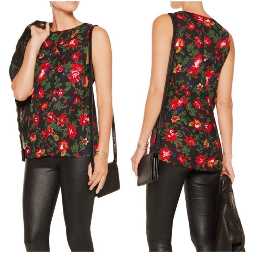 W118 by Walter Baker Botanical Floral Cutout Carly Top